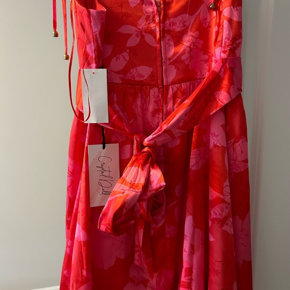 Crystal Doll Juniors' Floral Tie-Strap Tiered Maxi Dress - Picture 7 of 7